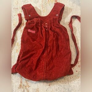 Red Corduroy Snugly carrier